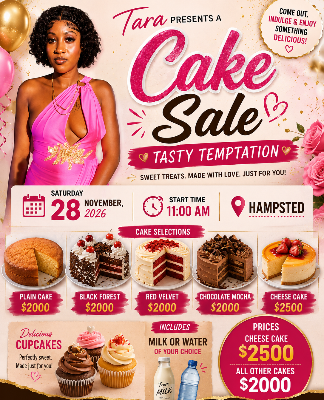 Cake sale poster